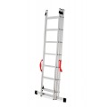 AWTOOLS drabina aluminiowa BASIC 3x6 STOPNI 150kg - 2420827