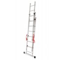 AWTOOLS drabina aluminiowa BASIC 3x6 STOPNI 150kg - 2420824