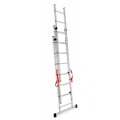 AWTOOLS drabina aluminiowa BASIC 3x6 STOPNI 150kg - 2420823
