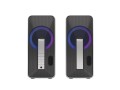 GENESIS Helium 100 BT RGB zestaw głośników 10 W PC/Laptop Czarny, Srebrny 2.0 kan. Bluetooth - 1065031