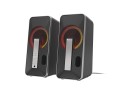 GENESIS Helium 100 BT RGB zestaw głośników 10 W PC/Laptop Czarny, Srebrny 2.0 kan. Bluetooth - 1065034