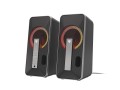 GENESIS Helium 100 BT RGB zestaw głośników 10 W PC/Laptop Czarny, Srebrny 2.0 kan. Bluetooth - 2318645
