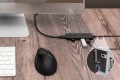 Hub USB 3.0/Koncentrator DIGITUS 4-portowy SlimLine USB A + adapter USB-C 1,2m 5Gbps złącze zasilania USB-C - 2421940