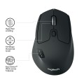 Mysz bezprzewodowa Logitech M720 Triathlon optyczna czarna - 1478549