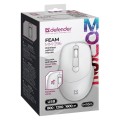 Mysz bezprzewodowa Defender FEAM MM-296 optyczna bezklikowa silent 1600dpi biała - 2422098