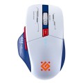 Mysz bezprzewodowa Defender TISA GM-126 optyczna 1600dpi 2.4 GHz + Bluetooth biało-niebieska RGB AKUMULATOR 6 przycisków Gaming - 2422107