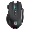 Mysz bezprzewodowa Defender THUNDER GM-213 optyczna 1600dpi czarna RGB AKUMULATOR 8 przycisków Gaming - 2422114