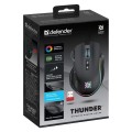 Mysz bezprzewodowa Defender THUNDER GM-213 optyczna 1600dpi czarna RGB AKUMULATOR 8 przycisków Gaming - 2422112