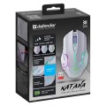 Mysz bezprzewodowa Defender KATANA GM-511 optyczna 3200dpi biała RGB AKUMULATOR 7 przycisków Gaming bezklikowa silent - 2422122