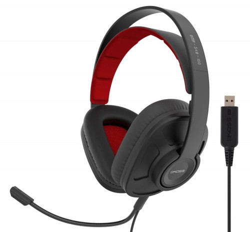 Koss GMR-545-AIR USB słuchawki/zestaw słuchawkowy Przewodowa Opaska na głowę Gaming USB Typu-A Czarny - 1924083