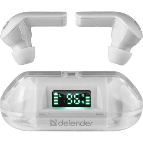Słuchawki z mikrofonem Defender TWINS 916 bezprzewodowe Bluetooth białe - 2422182