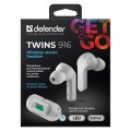 Słuchawki z mikrofonem Defender TWINS 916 bezprzewodowe Bluetooth białe - 2422189