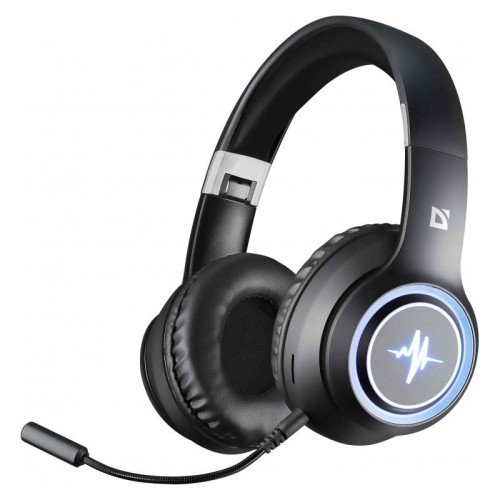 Słuchawki z mikrofonem Defender FREEMOTION B571 bezprzewodowe Bluetooth podświetlane + MP3 Player + mikrofon, czarne - 2289688