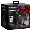 Słuchawki z mikrofonem Defender FREEMOTION B571 bezprzewodowe Bluetooth podświetlane + MP3 Player + mikrofon, czarne - 2422219