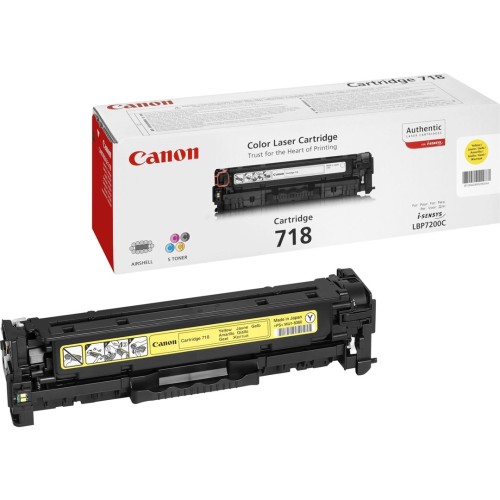 Canon CRG-718 Y kaseta z tonerem 1 szt. Oryginalny Żółty - 2203592