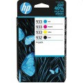 HP 932 BLACK / 933 CMY ORIGINAL/INK CARTRIDGE 4-PACK - 2324437