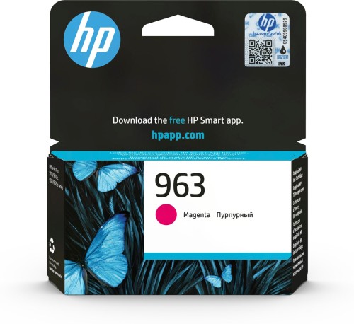 HP 963 oryginalny wkład atramentowy purpurowy - 1934376