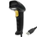 Czytnik kodów kreskowych Qoltec laserowy 1D | USB | Czarny - 1935934
