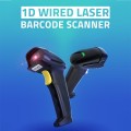 Czytnik kodów kreskowych Qoltec laserowy 1D | USB | Czarny - 2424713