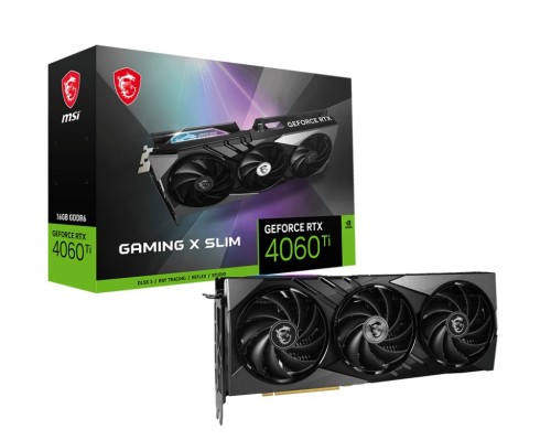 MSI GAMING GEFORCE RTX 4060 Ti X SLIM 16G karta graficzna NVIDIA 16 GB GDDR6 - 2031095