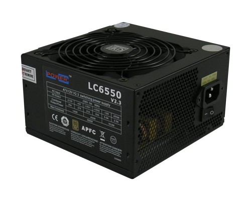 LC-Power LC6550 V2.3 moduł zasilaczy 550 W 20+4 pin ATX ATX Czarny - 1936645
