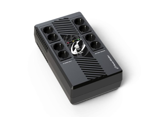 Zasilacz awaryjny UPS Power Walker Line-Interactive 1000VA MS 8x FR, RJ45 In/Out, USB HID, USB Ładowarka - 2425126