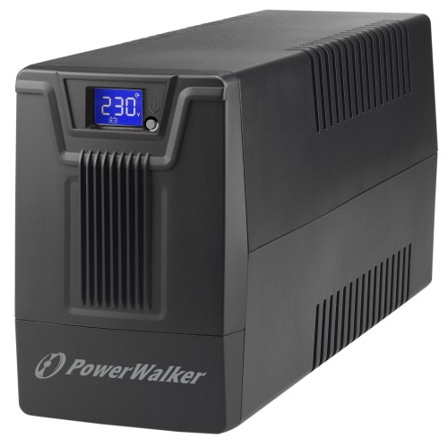Zasilacz awaryjny UPS Power Walker Line-Interactive 600VA SCL 2x Schuko 230V RJ11/45 In/Out USB LCD - 2325553