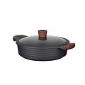 Resto Kitchenware 93506 garnek 4,4 l Okrągły Czarny, Drewno - 1895534