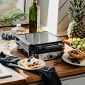 Adler AD 3083 gofrownica 4 gofry 1800 W Czarny, Srebrny - 2222856