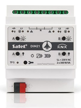 SATEL KNX 2-kanałowy aktor ściemniający KNX-DIM21 - 1888878