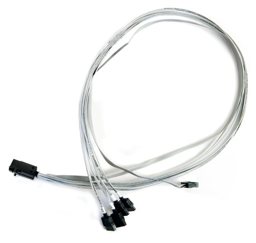 Microsemi ADAPTEC I-HDMSAS-4SATA-SB.8M 0,8 m 6 Gbit/s Szary - 1898173