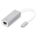 Karta sieciowa DIGITUS przewodowa USB 3.0 Typ C do Gigabit Ethernet 10/100/1000Mbps - 2428281