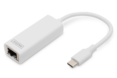 Karta sieciowa DIGITUS przewodowa USB 3.0 Typ C do Gigabit Ethernet 10/100/1000Mbps - 2428281