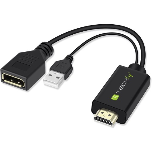 Techly ICOC HDMI-DP12A konwerter sygnału wideo 4096 x 2160 px - 2428359
