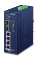 PLANET IGS-624HPT łącza sieciowe Nie zarządzany Gigabit Ethernet (10/100/1000) Obsługa PoE Niebieski - 2428648