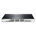 D-Link DGS-1510-28XMP/E łącza sieciowe Zarządzany L2/L3 Gigabit Ethernet (10/100/1000) Obsługa PoE Czarny, Szary - 2054939