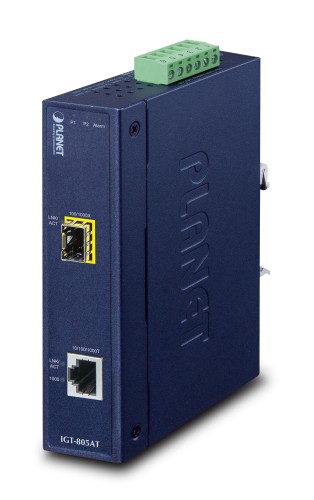 PLANET IGT-805AT konwerter sieciowy 1000 Mbit/s Niebieski - 2429129