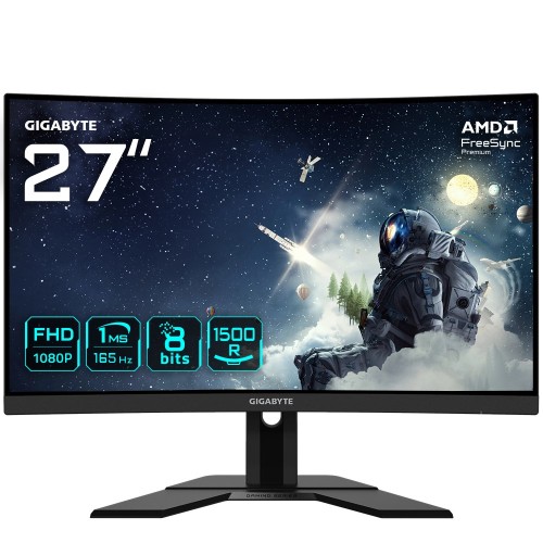 Gigabyte G27FC A monitor komputerowy 68,6 cm (27") 1920 x 1080 px Full HD LED Czarny - 1948602