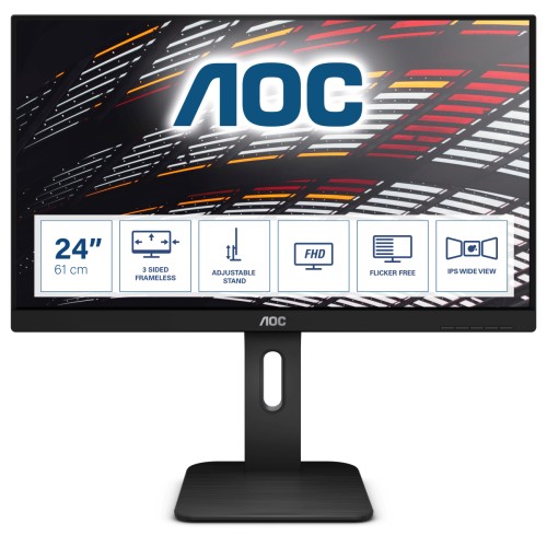 AOC P1 X24P1 monitor komputerowy 61 cm (24") 1920 x 1200 px WUXGA LED Czarny - 2078583
