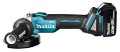 Szlifierka kątowa MAKITA DGA504RTJ akumulatorowa 125 mm 2x 18 V 5 Ah Czarny, Niebieski - 2430783