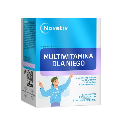 Novativ Multiwitamina dla Niego 60 tabletek powlekanych - 2433861