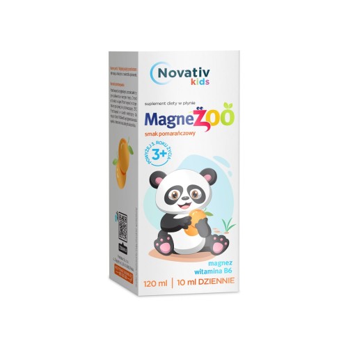 Novativ Kids Magnezoo płyn pomarańczowy 120ml - 2421556