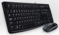 Logitech Desktop MK120 klawiatura Dołączona myszka USB QWERTZ Niemiecki Czarny - 2434422