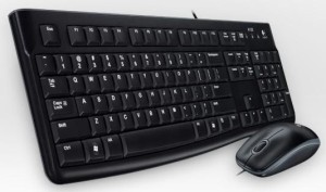 Zestaw klawiatura+mysz Logitech Desktop MK120 USB czarny układ niemiecki