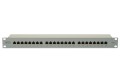 Digitus Panel krosowy (patch panel) 19'' 24x RJ45, LSA poziom, kat.5e, ekranowany, 1U, szary, prowadnica kabli - 2334035
