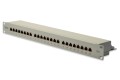 Digitus Panel krosowy (patch panel) 19'' 24x RJ45, LSA poziom, kat.5e, ekranowany, 1U, szary, prowadnica kabli - 2176821