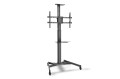 Stojak mobilny pojedynczy z półką DIGITUS 1xLCD max. 70" max. 50kg pivot - 1131676