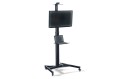 Stojak mobilny pojedynczy z półką DIGITUS 1xLCD max. 70" max. 50kg pivot - 1131678