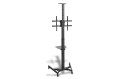 Stojak mobilny pojedynczy z półką DIGITUS 1xLCD max. 70" max. 50kg pivot - 1131680
