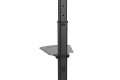 Stojak mobilny pojedynczy z półką DIGITUS 1xLCD max. 70" max. 50kg pivot - 2436491